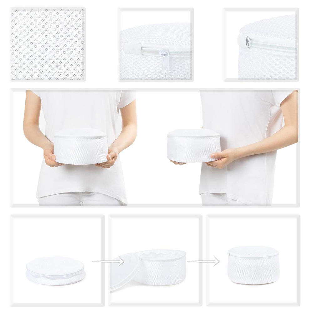 Ocean Home Textile 3'lü Beyaz Renk İç Çamaşırı Yıkama Filesi Set görseli 5