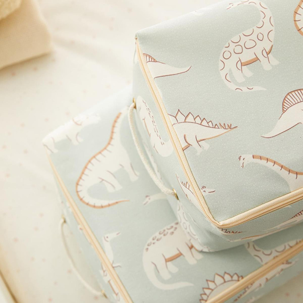 Ocean Home Textile 2'li Çocuk Odası Dinozor Hurç Set 1 Adet 30 X 22 X 18 / 1 Adet 52 X 28 X 21 Cm görseli 5
