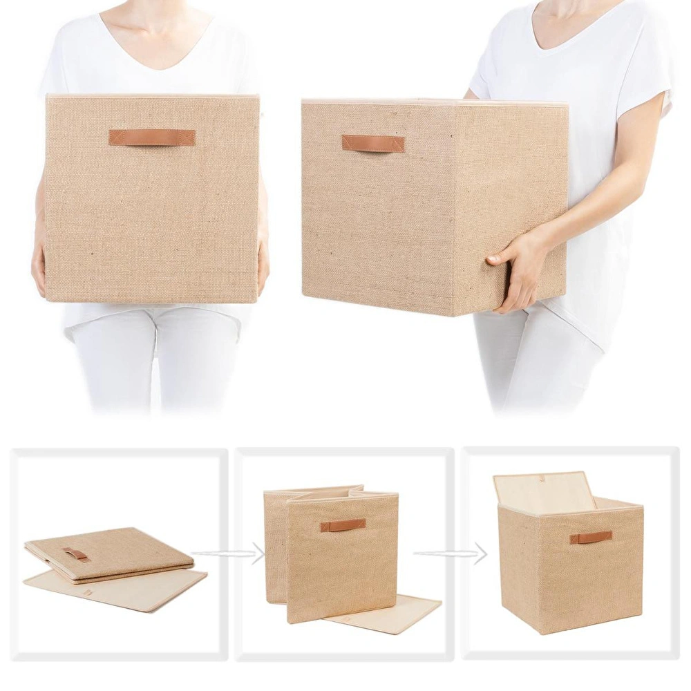 Ocean Home Textile 2'li Jüt Kutu Set 33x30x33 Cm görseli 4