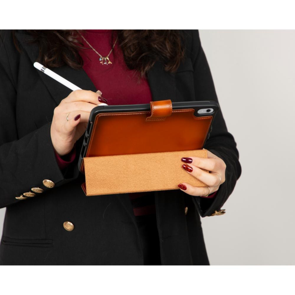 Bloominbag Bloomcase Trigon Tan Apple Ipad Mini (2024) Hakiki Deri Kılıf görseli 2