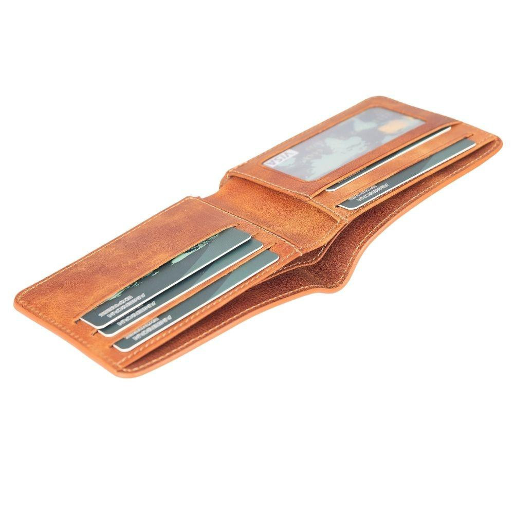 Bloominbag Bloomfold Cognac Tan Hakiki Deri Cüzdan görseli 3