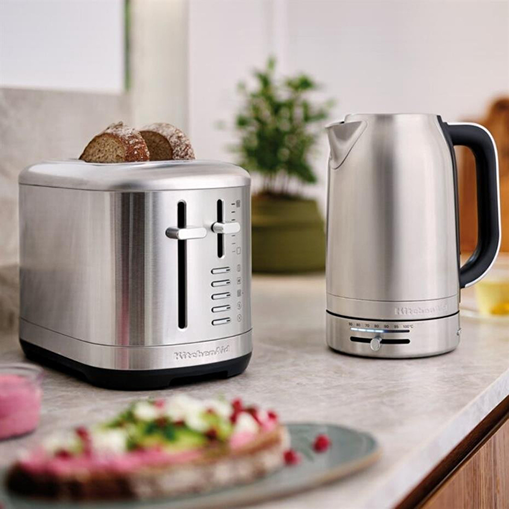 Kitchenaid Manuel Kontrollü 2 Dilim Ekmek Kızartma Makinesi - 5kmt2109 Brushed Stainless Steel görseli 5