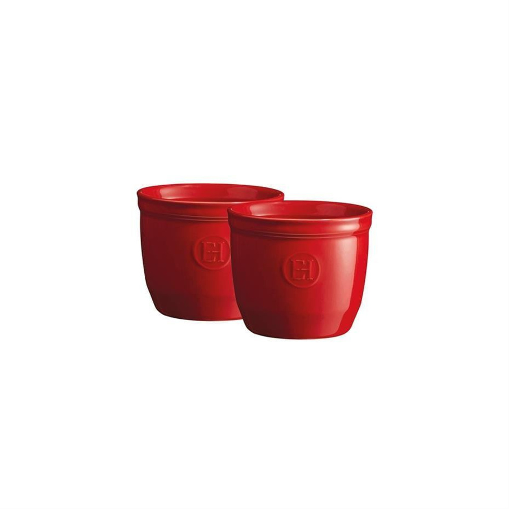 Emile Henry Fırın Kabı Ramekin 2 Li Set No.8 Kırmızı/burgundy görseli 1