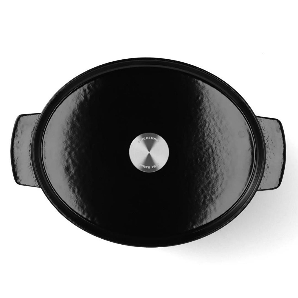 Kitchenaid Oval Döküm Demir Tencere 30 Cm - 5.6 L Siyah görseli 5