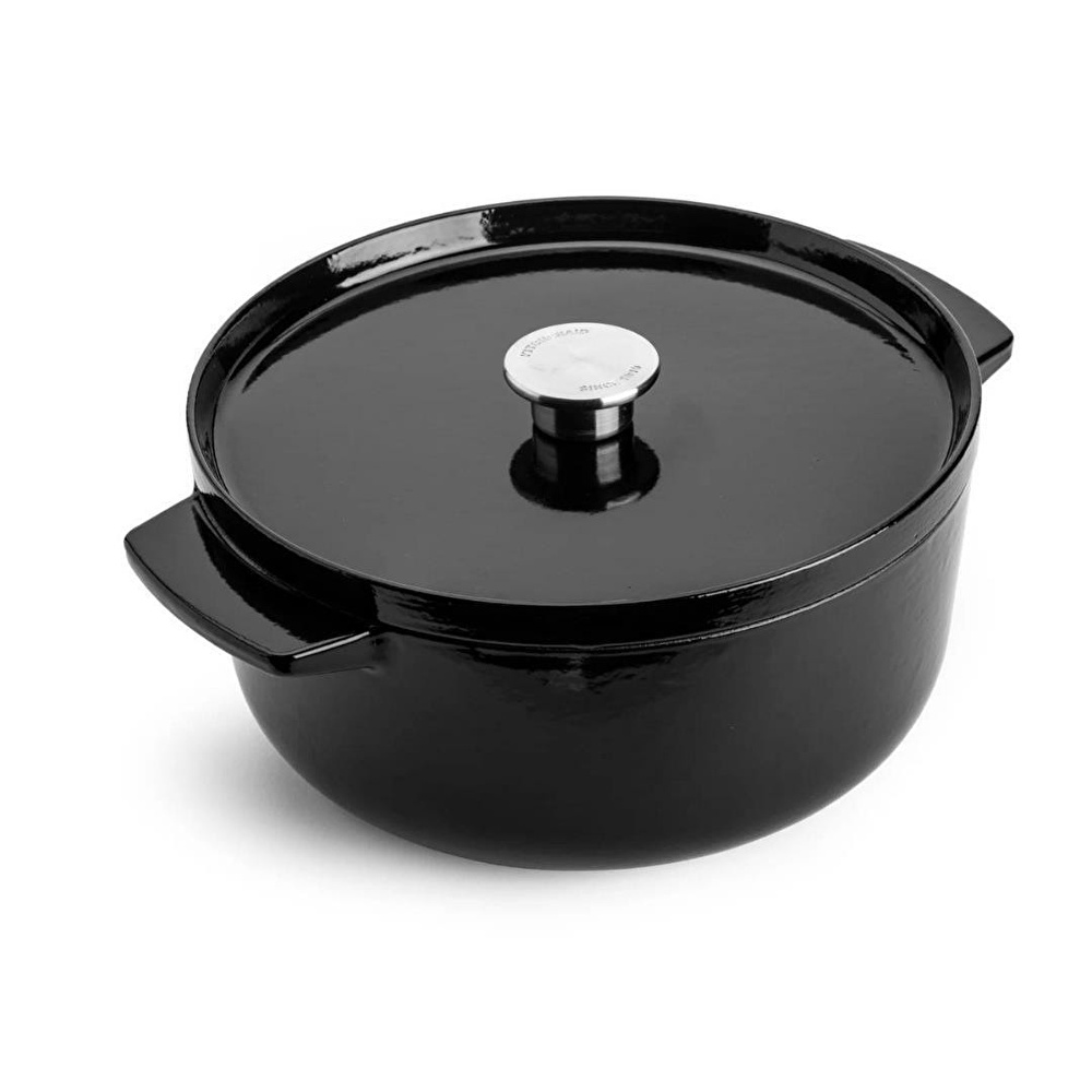 Kitchenaid Döküm Demir Tencere 26 Cm - 5.2 L Siyah görseli 1