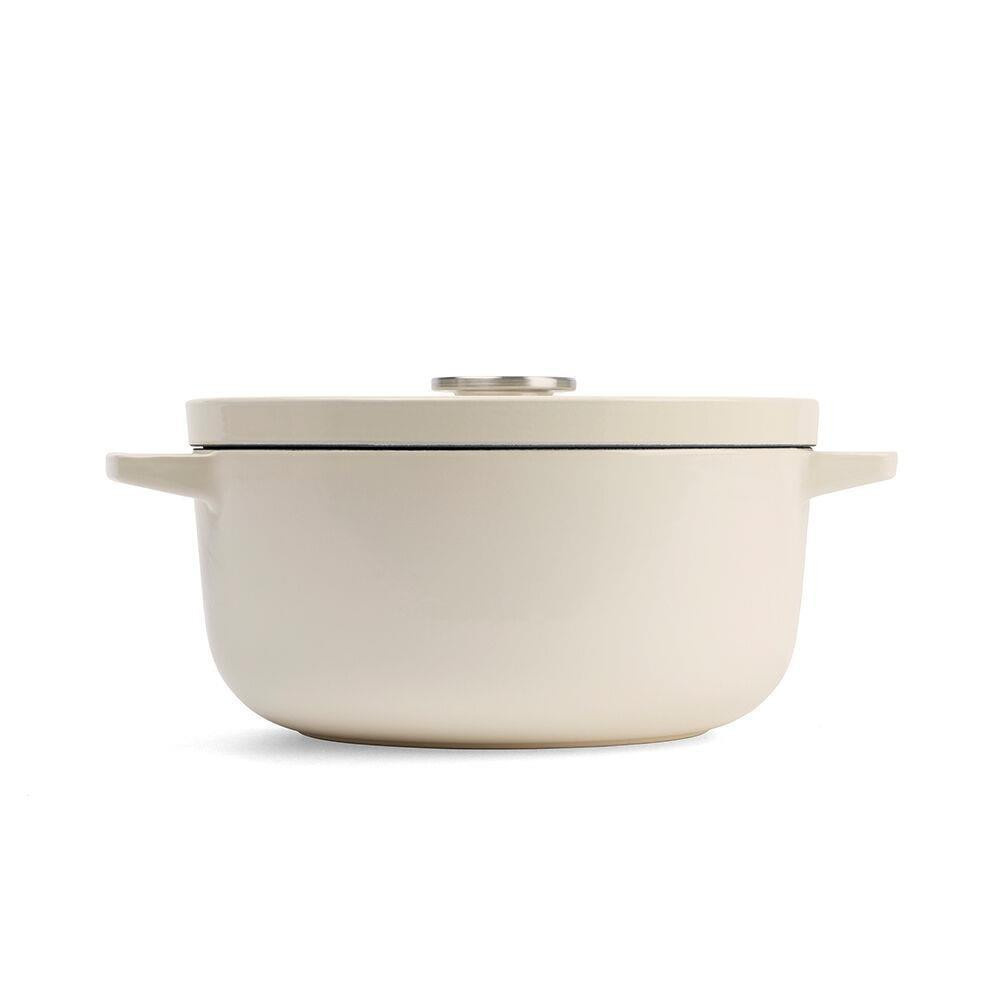 Kitchenaid Döküm Demir Tencere 22 Cm - 3.3 L Krem görseli 3