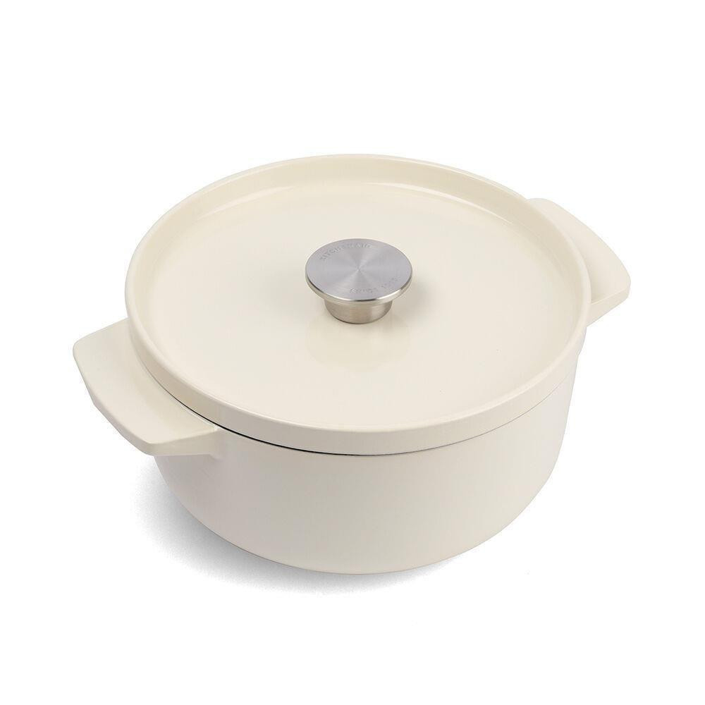 Kitchenaid Döküm Demir Tencere 22 Cm - 3.3 L Krem görseli 1