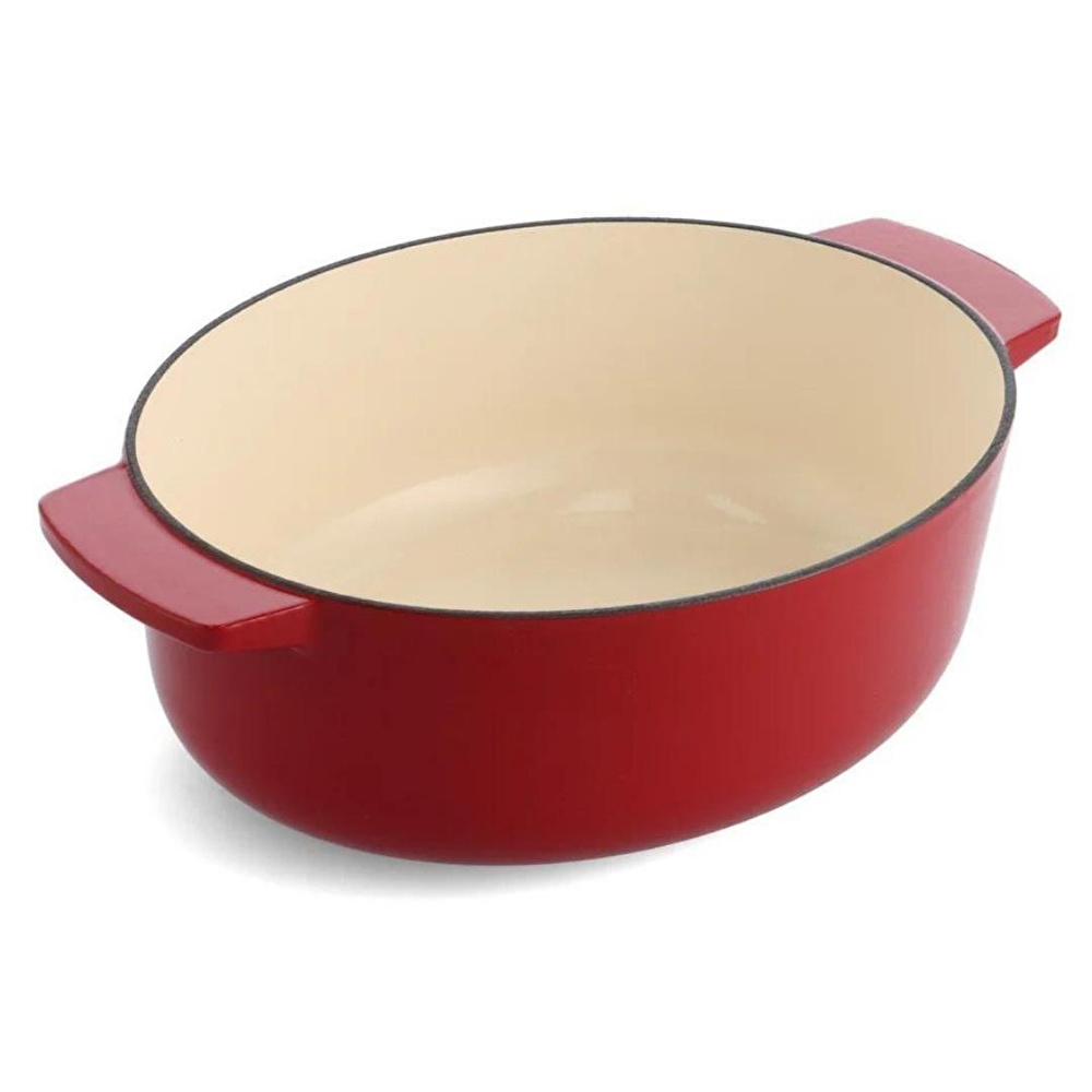 Kitchenaid Oval Döküm Demir Tencere 30 Cm - 5.6 L Kırmızı görseli 3