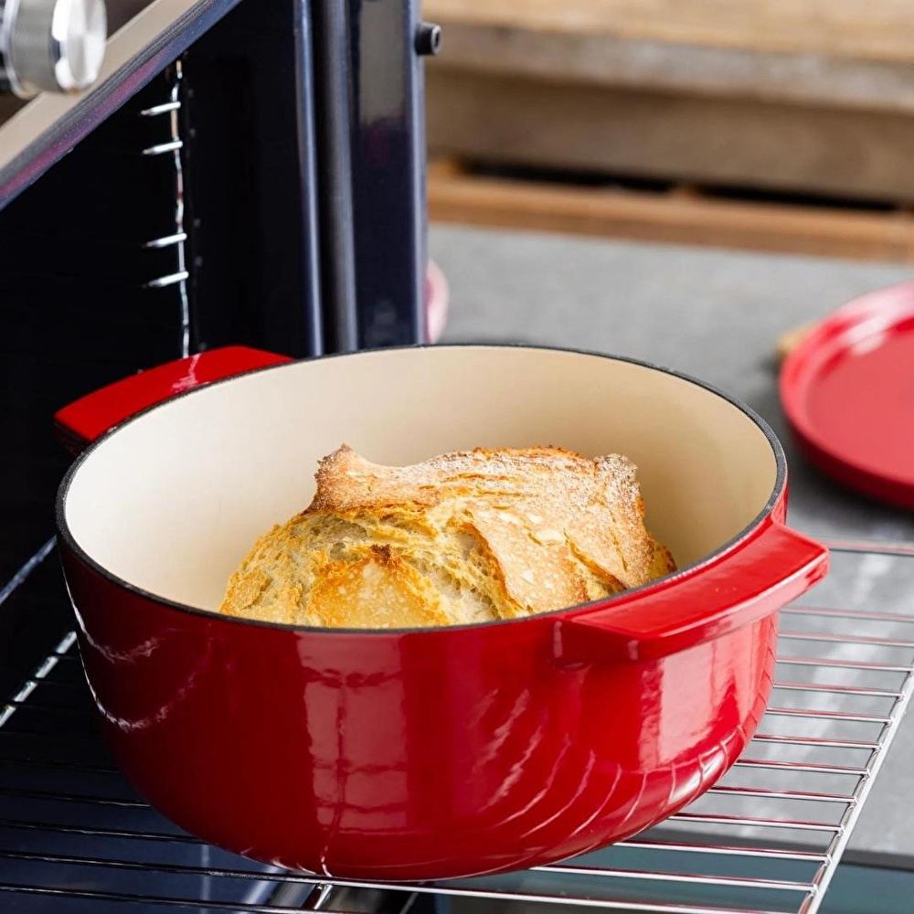Kitchenaid Döküm Demir Tencere 26 Cm - 5.2 L Kırmızı görseli 2