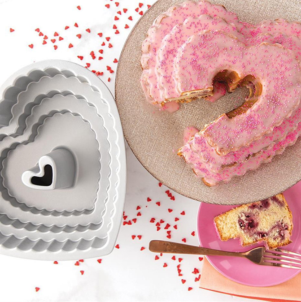 Nordicware Kalp Bundt Kek Kalıbı görseli 2