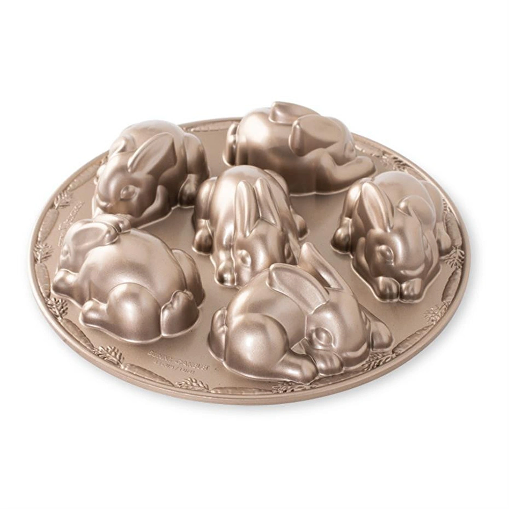 Nordicware Minik Tavşanlar Kek Kalıbı Platin görseli 1