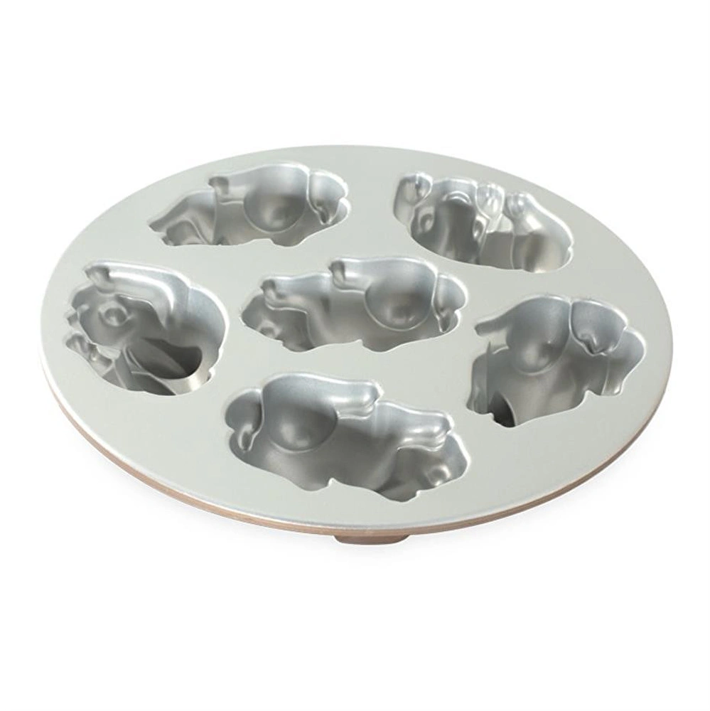 Nordicware Minik Tavşanlar Kek Kalıbı Platin görseli 2