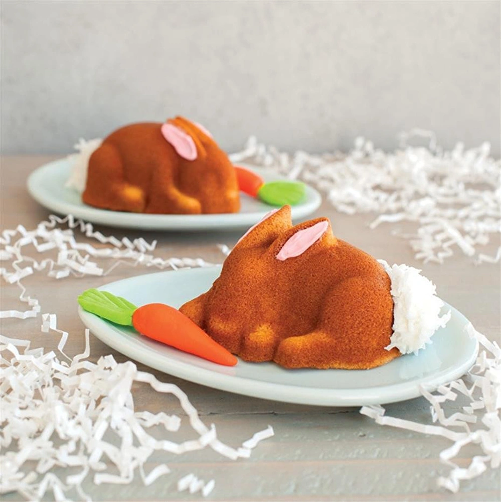 Nordicware Minik Tavşanlar Kek Kalıbı Platin görseli 3