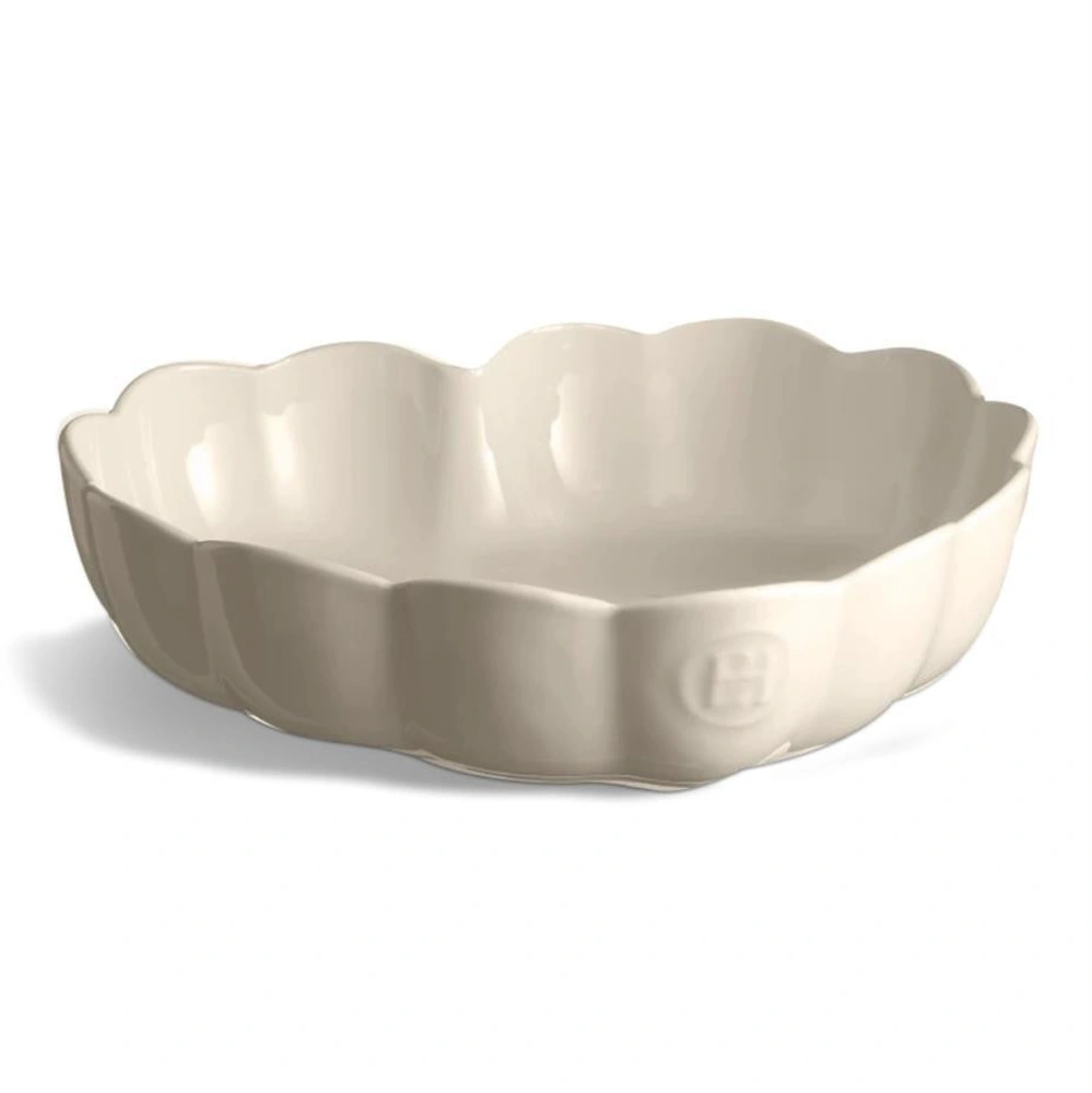 Emile Henry Madeleine Fırın Kabı Kalp 26,5 Cm Ekru/clay görseli 2