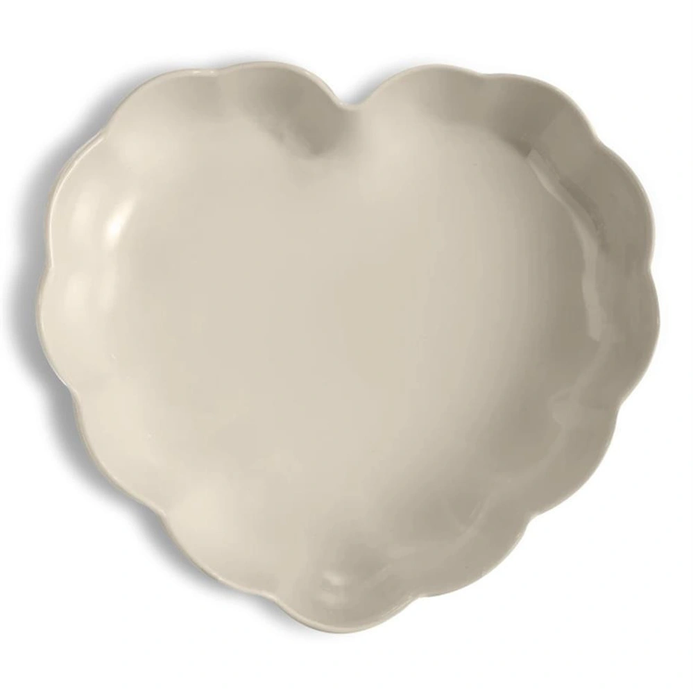 Emile Henry Madeleine Fırın Kabı Kalp 26,5 Cm Ekru/clay görseli 3