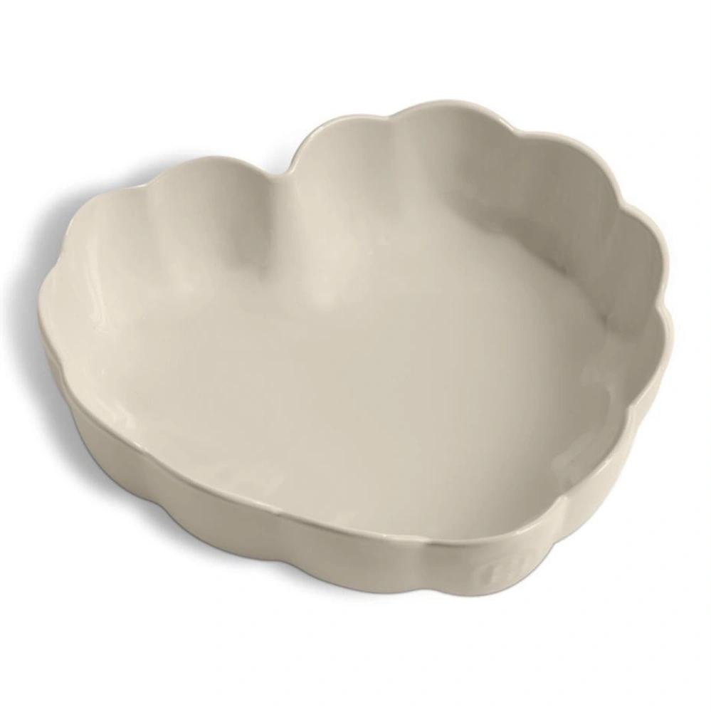 Emile Henry Madeleine Fırın Kabı Kalp 26,5 Cm Ekru/clay görseli 1
