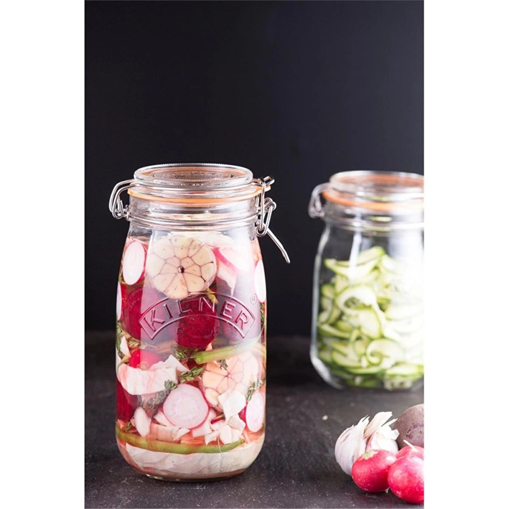 Kilner Klipsli Yuvarlak Kavanoz 1.5 Lt görseli 2