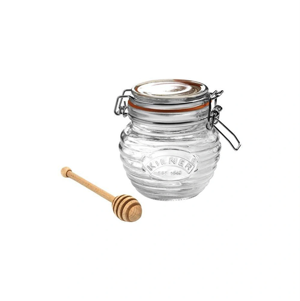 Kilner Ahşap Kepçeli Bal Kavanozu 400 Ml görseli 1