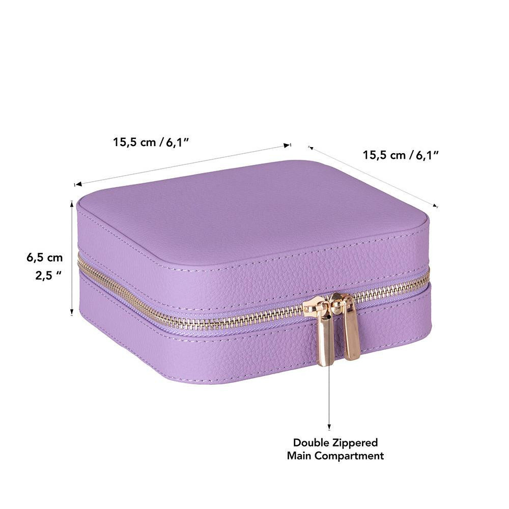 Bloominbag Amanda Iris Glow Grande Hakiki Deri Takı Kutusu görseli 3