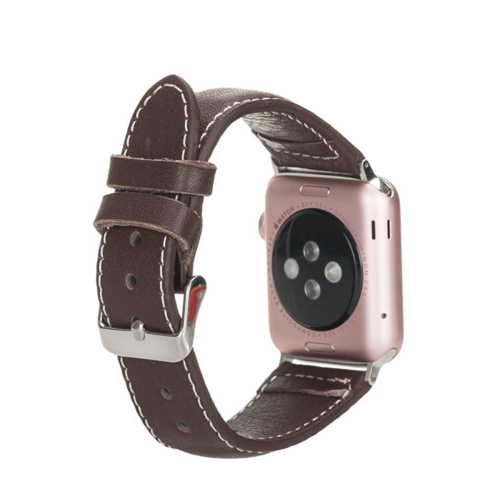 Bloominbag Bloomband Crimora Kahve Deri Apple Watch Kordonu-44/45/46/49mm görseli 2