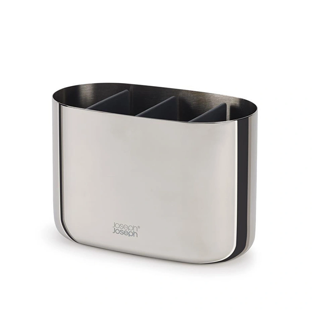 Joseph Joseph Easystore Luxe Büyük Diş Fırçalık Caddy Çelik görseli 1