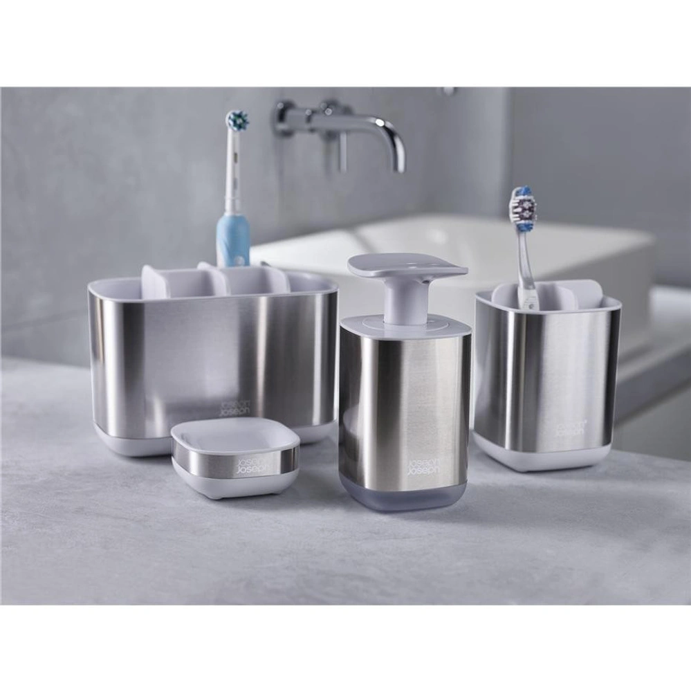 Joseph Joseph Easystore™ Steel Diş Fırçalık Beyaz/gri görseli 5