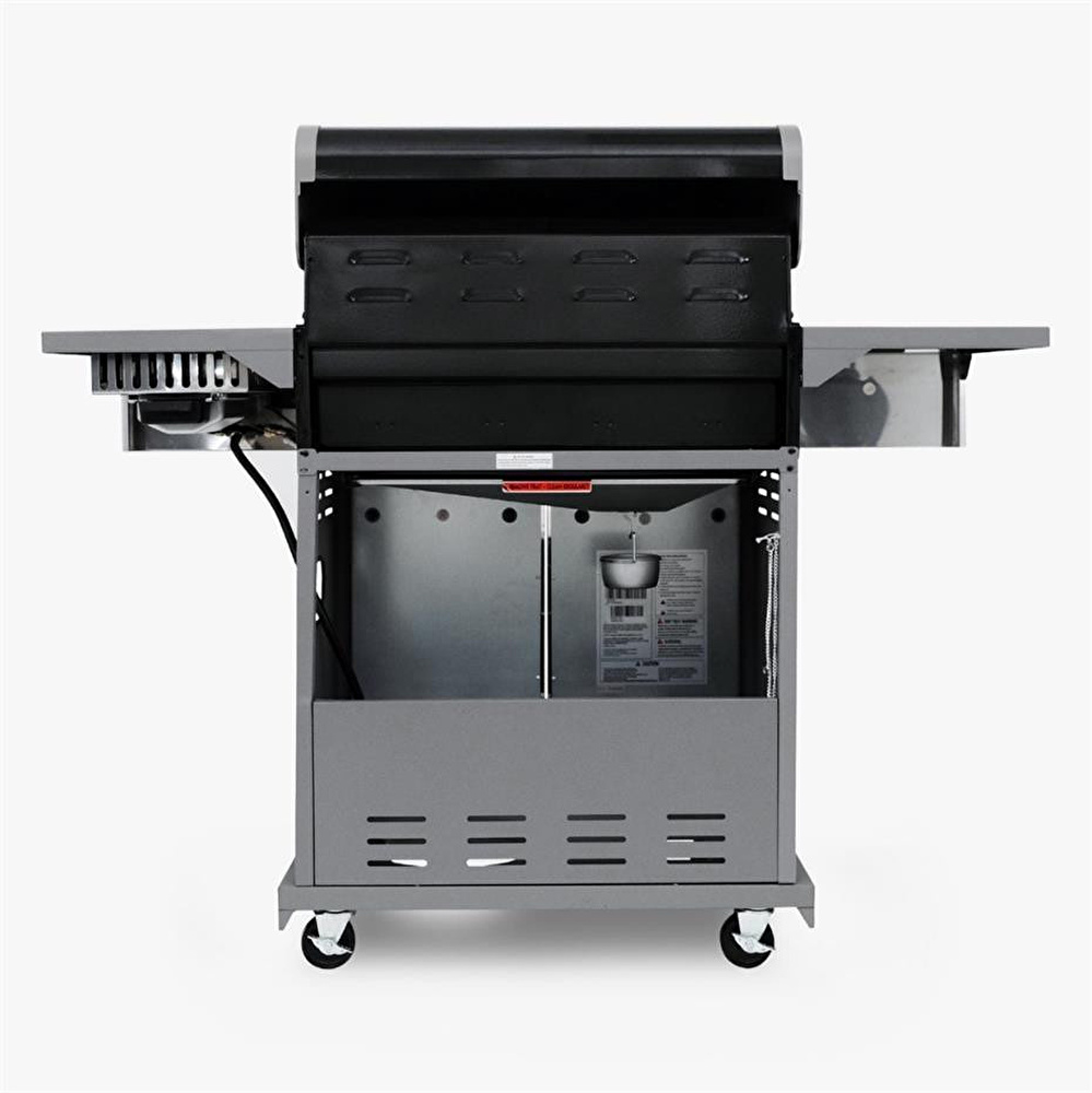 Kenmore Gazlı Barbekü 4 Ocaklı Siyah - Metal görseli 4