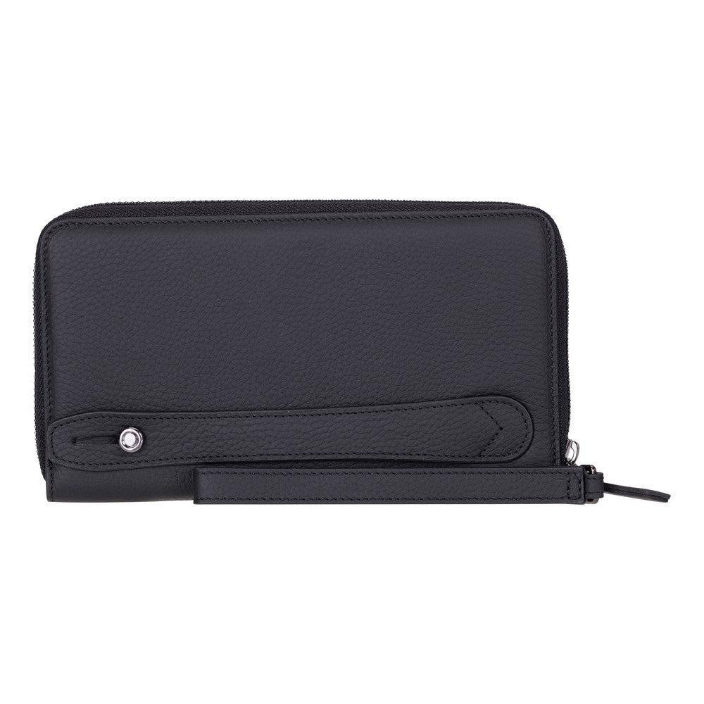 Bloominbag Bloomporter Shadow Black Hakiki Deri Telefon Bölmeli Cüzdan görseli 5