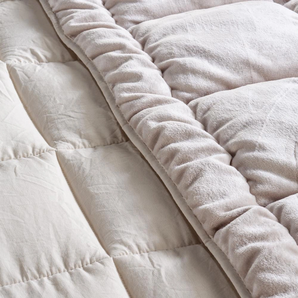 Penelope Çift Kişilik Çift Taraflı Welsoft Yorgan Taş 195x215 Cm - Velour Serisi görseli 4
