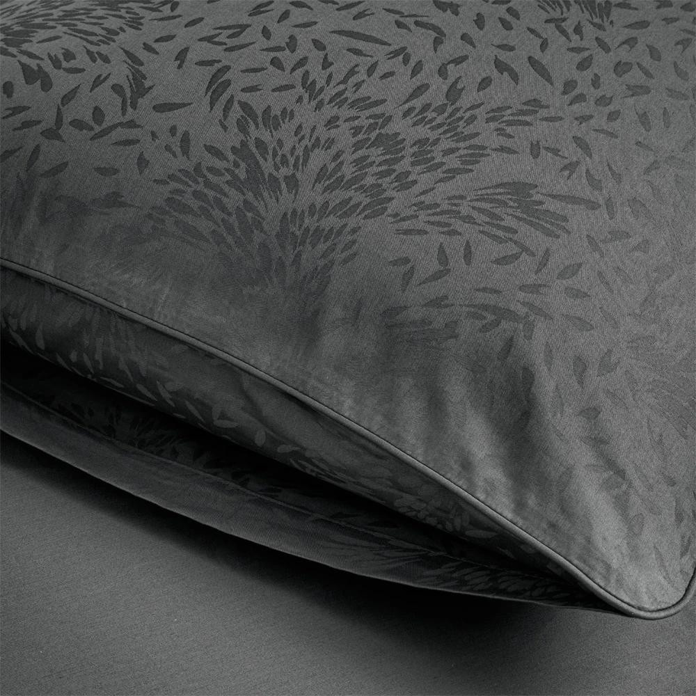 Penelope %100 Pamuk Saten Nevresim Seti 240x220 Cm Antrasit - Plume Serisi görseli 3