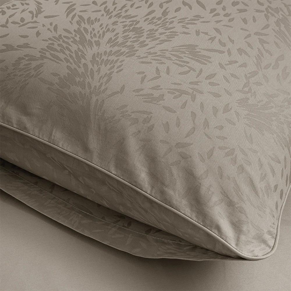 Penelope %100 Pamuk Saten Nevresim Seti 240x220 Cm Taş - Plume Serisi görseli 3
