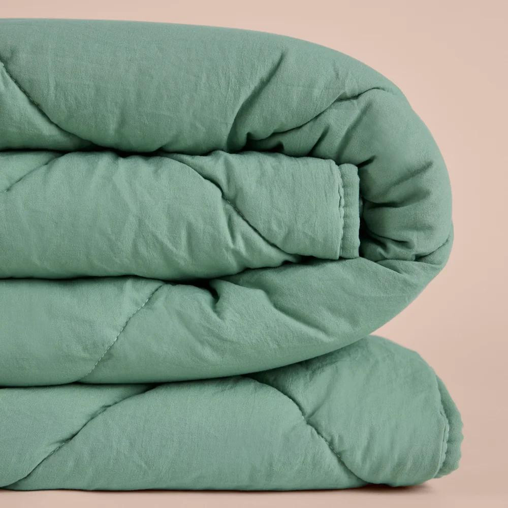 Penelope Microfiber Kumaş Çift Kişilik Yeşil Yastık Yorgan Seti - Colors In Comfort görseli 3