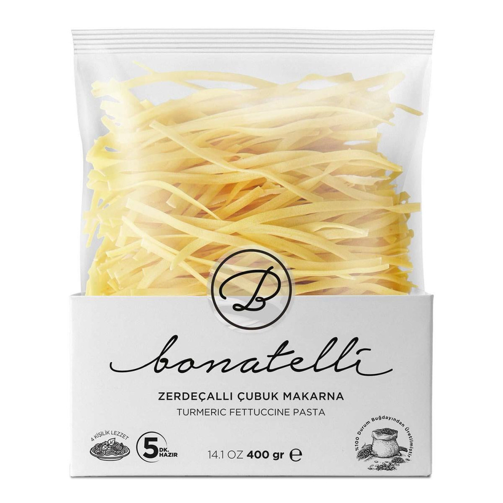 Bonatelli Zerdeçallı Çubuk Makarna 400 Gr görseli 1