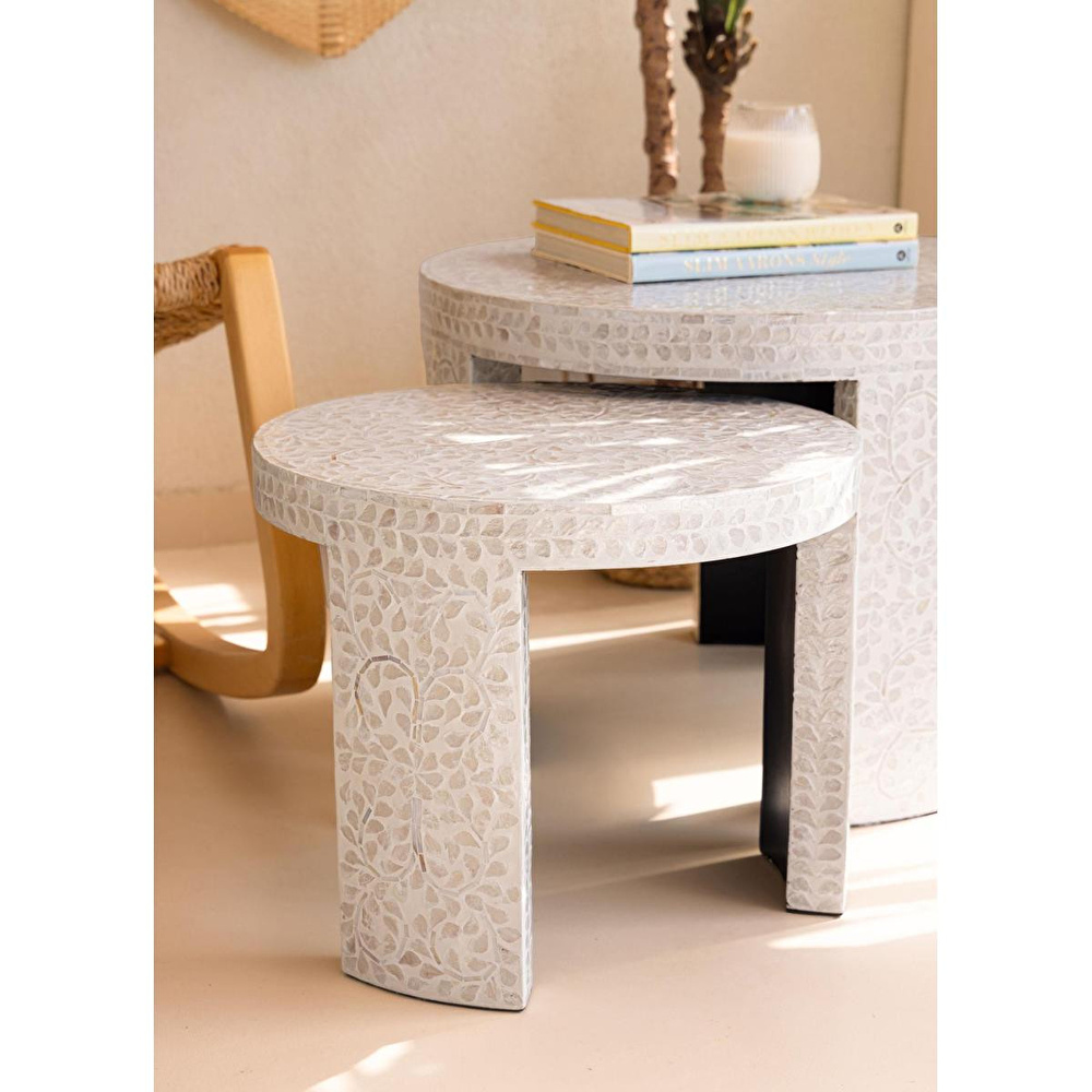 The Mia Sedef Tabure Yan Sehpa 66x48 Cm Tlc0117 görseli 5
