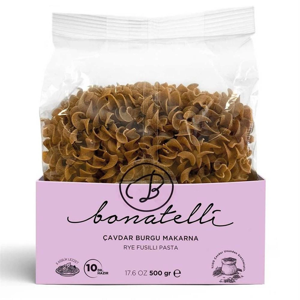 Bonatelli Çavdar Burgu Makarna 500 Gr görseli 1