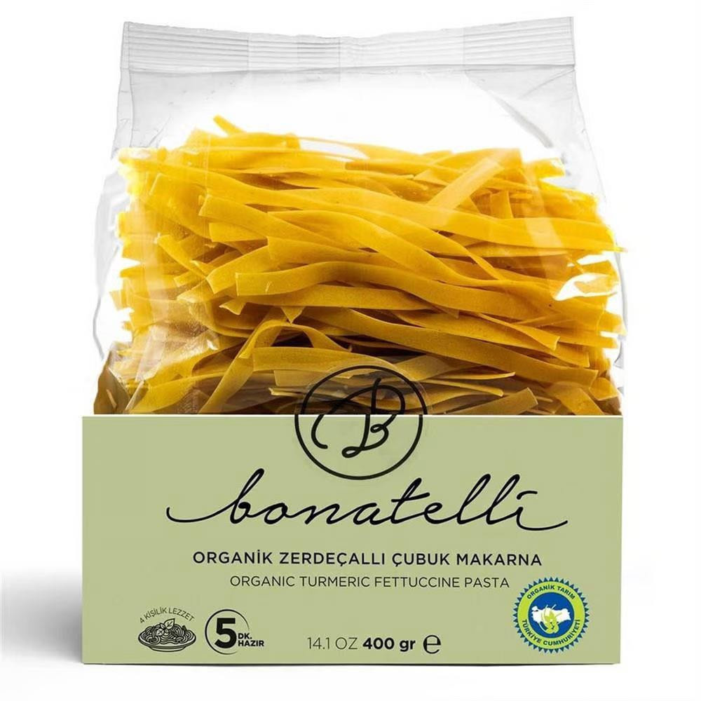 Bonatelli Organik Zerdeçallı Çubuk Makarna 400 G görseli 2
