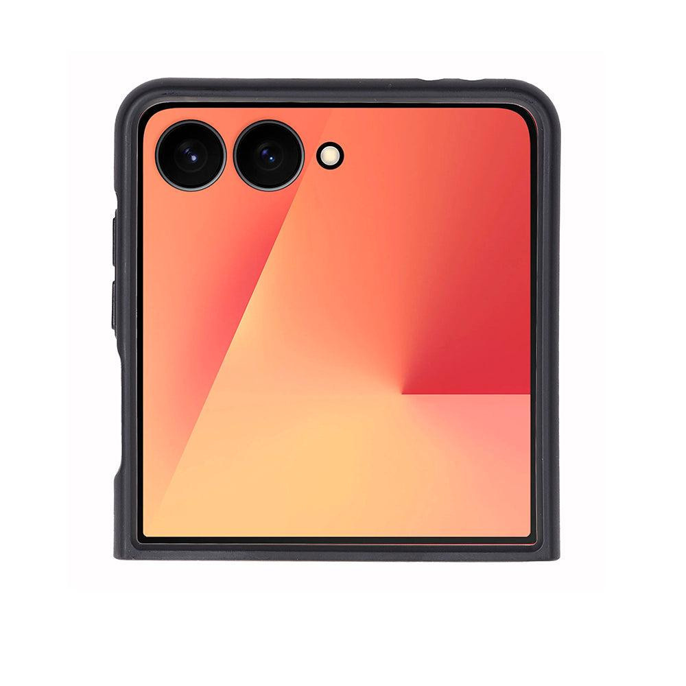 Bloominbag Bloomcase Flex Cool Tan Hakiki Deri Samsung Galaxy Z Flip 7 Kılıf(6.9"-4.1") görseli 4
