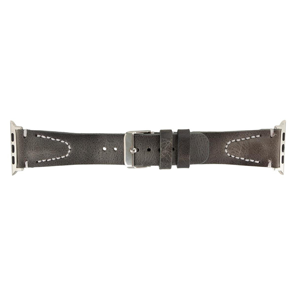 Bloominbag Bloomstrap Avilla Ash Gray Hakiki Deri Apple Watch Kayışı-44/45/46/49mm görseli 5