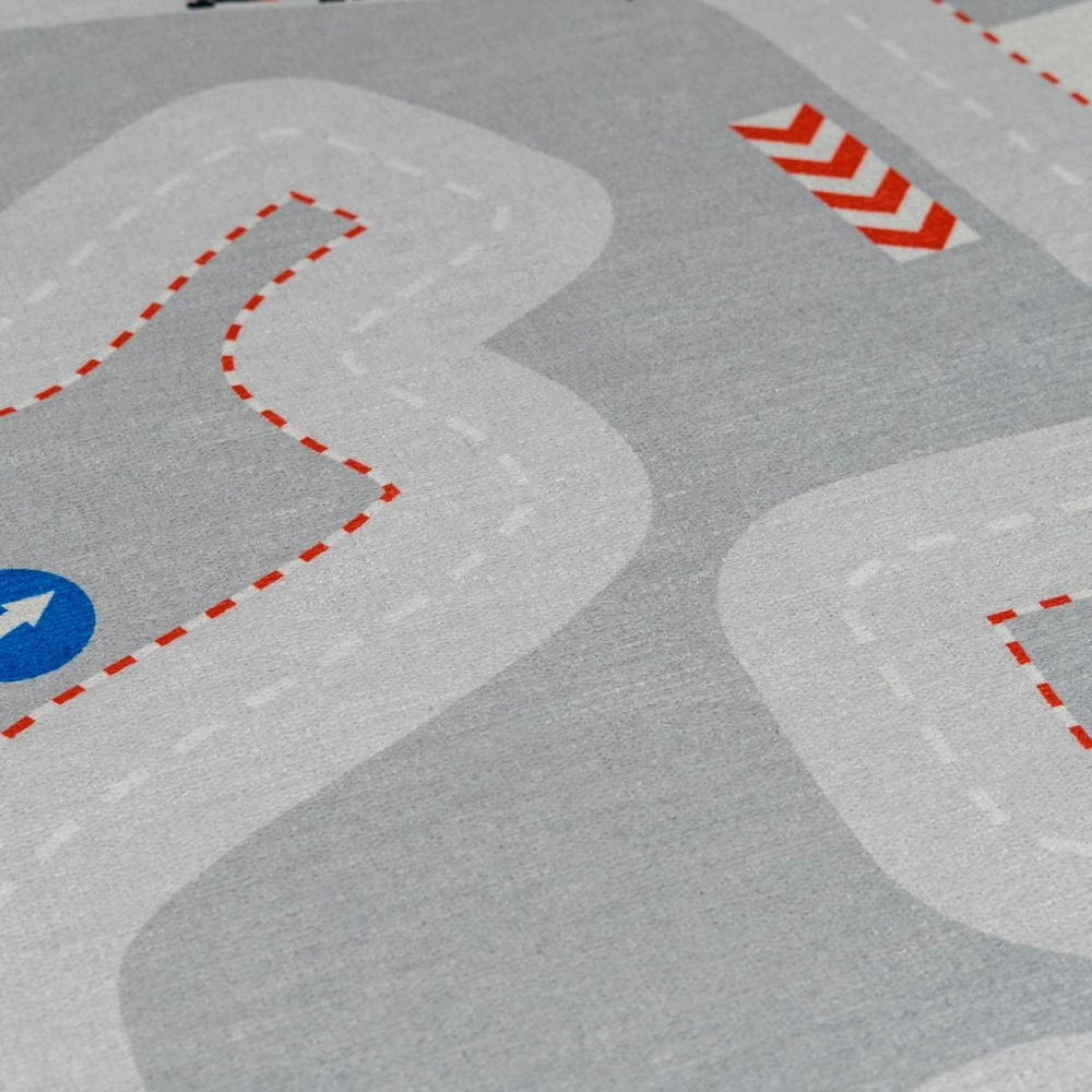 Itsy Bitsy Kids Ready Steady Go Çok Renkli Yıkanabilir Çocuk Halısı 120x160cm görseli 3