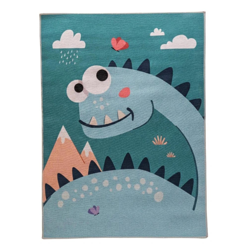 Itsy Bitsy Kids Dinotopia Çok Renkli Yıkanabilir Çocuk Halısı 120x160cm görseli 1