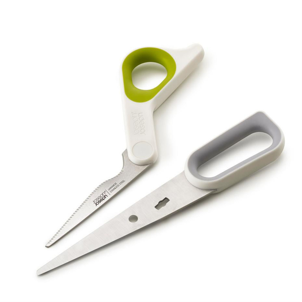 Joseph Joseph Powergrip Başparmak Destekli Mutfak Makası Beyaz/yeşil görseli 2
