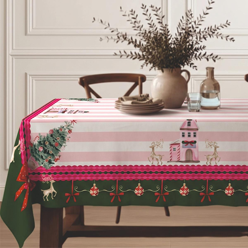 Maxxdeco 140x140 Cm Masa Örtüsü-pink- 12578 görseli 3