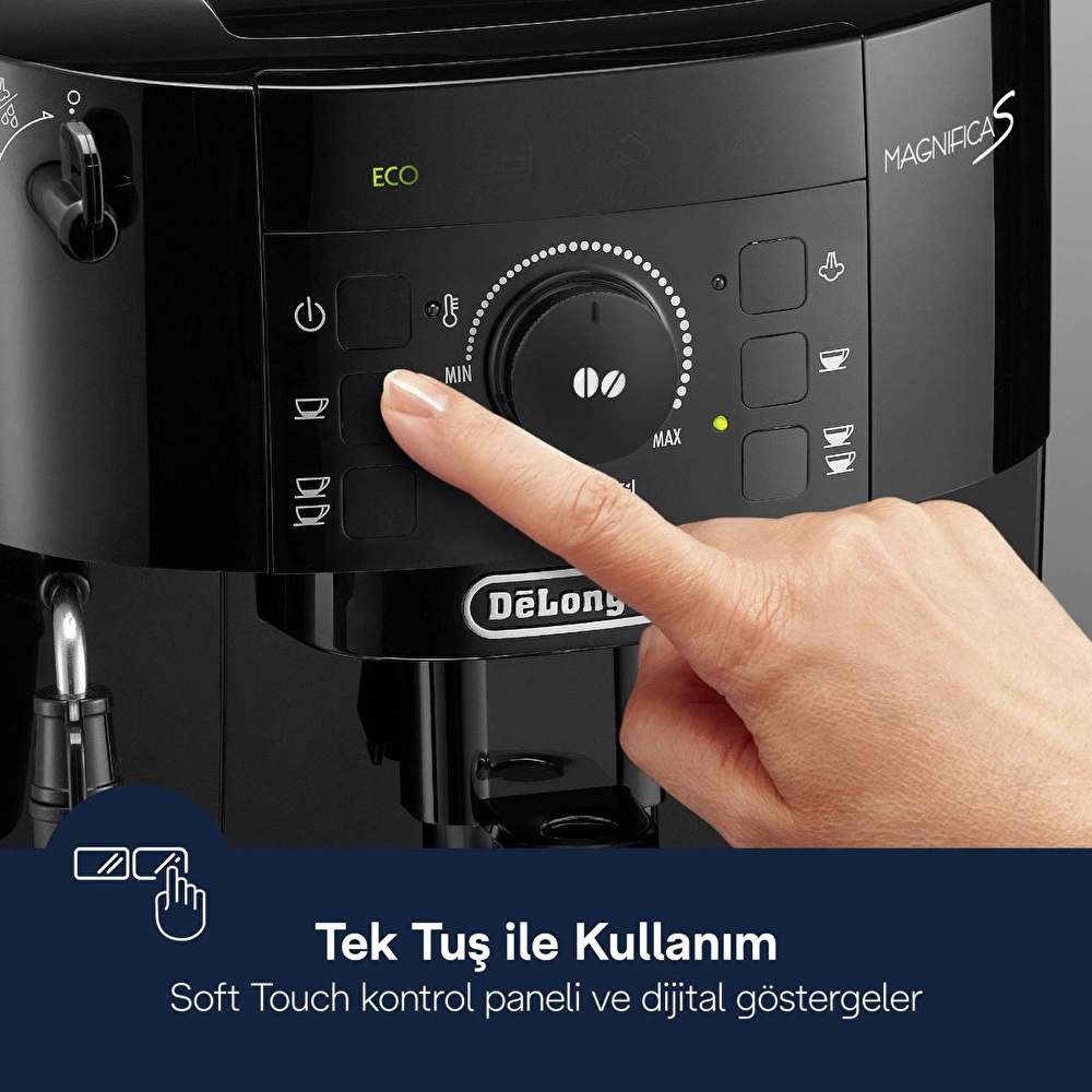 Delonghi Magnifica Start, Ecam12.121.b Tam Otomatik Espresso Kahve Makinesi görseli 3