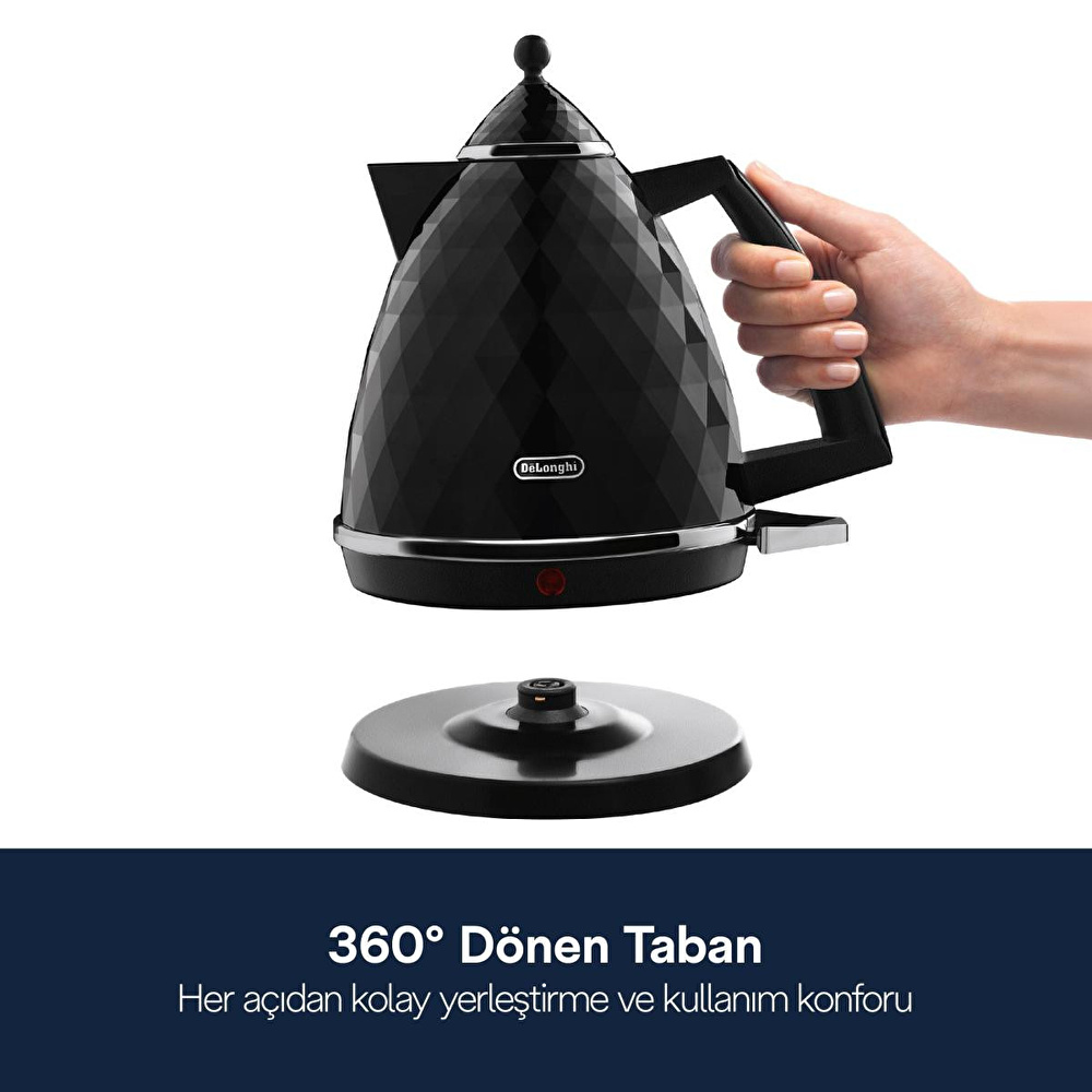 Delonghi Brillante, Kbj2001.bk Su Isıtıcısı Kettle görseli 2