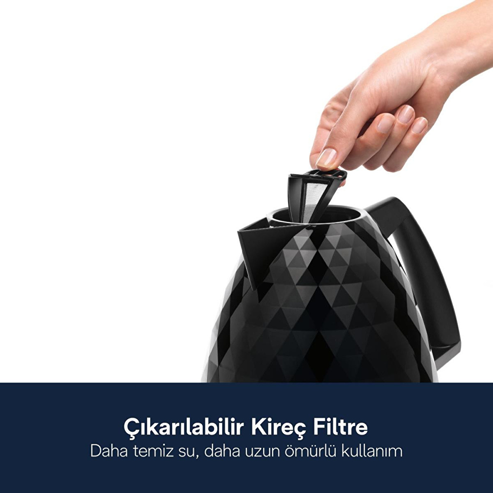 Delonghi Brillante, Kbj2001.bk Su Isıtıcısı Kettle görseli 3