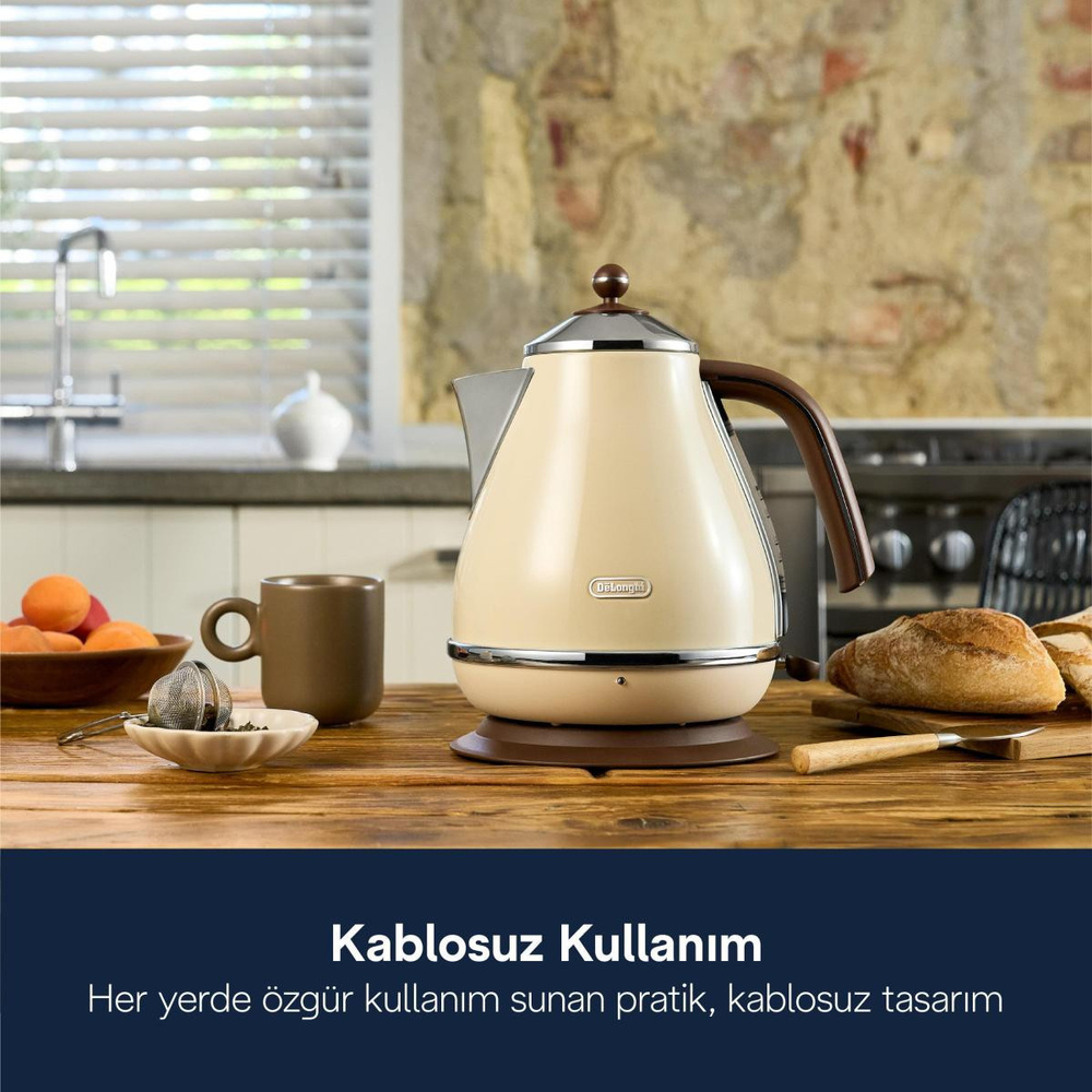 Delonghi Icona Vintage, Kbov2001.bg Su Isıtıcısı Kettle görseli 3