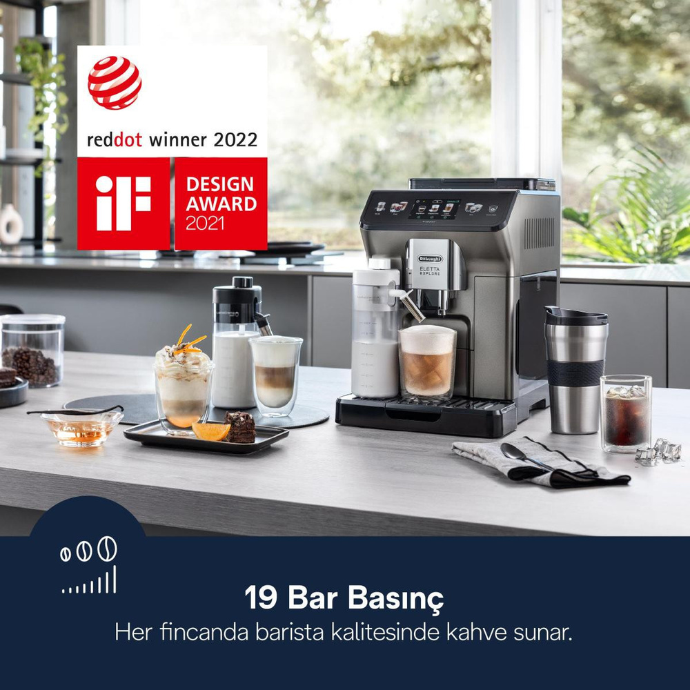 Delonghi Eletta Explore, Ecam450.86.t Tam Otomatik Espresso Kahve Makinesi görseli 2