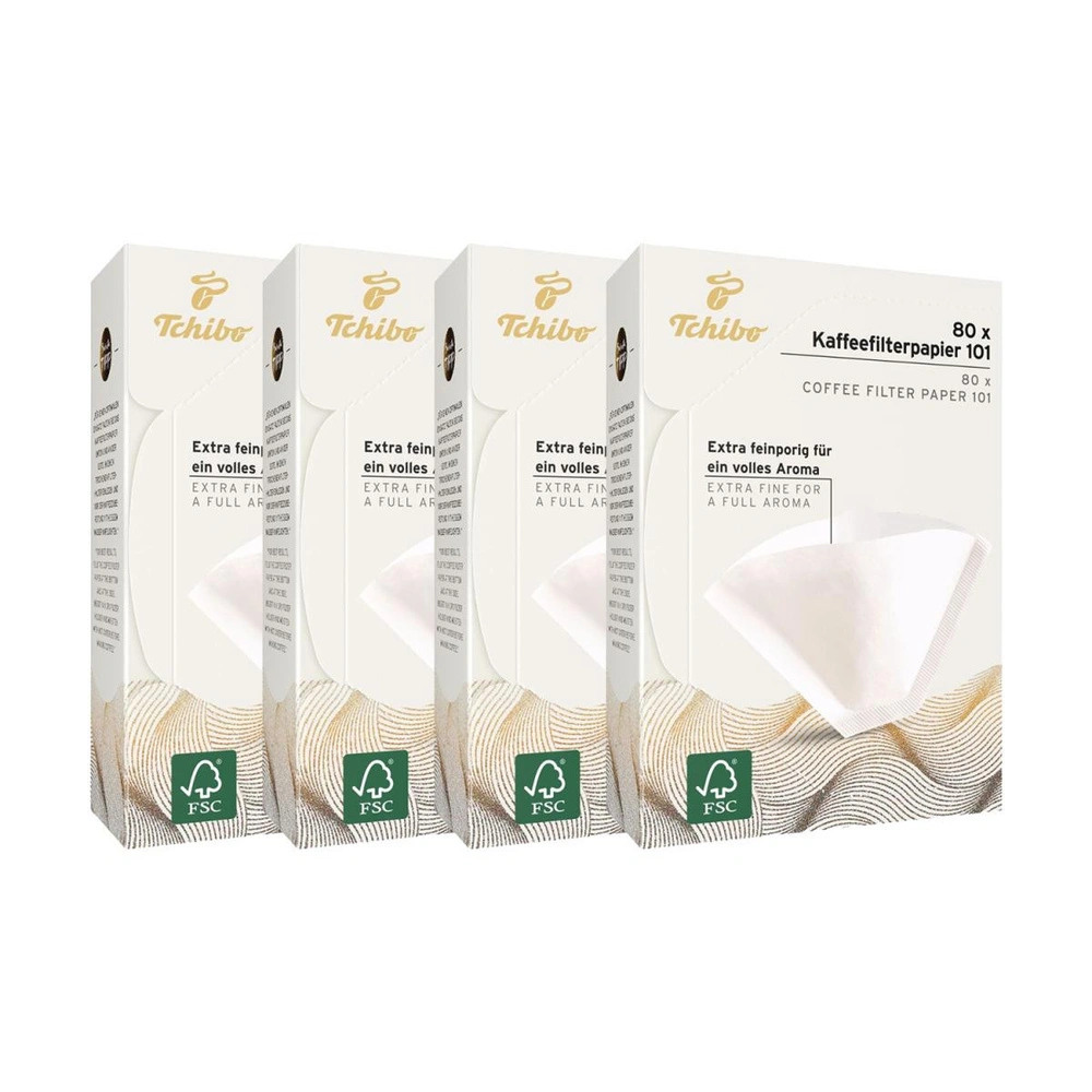 Tchibo 4x80 Filtre Kağıdı No. 101, Beyaz görseli 1