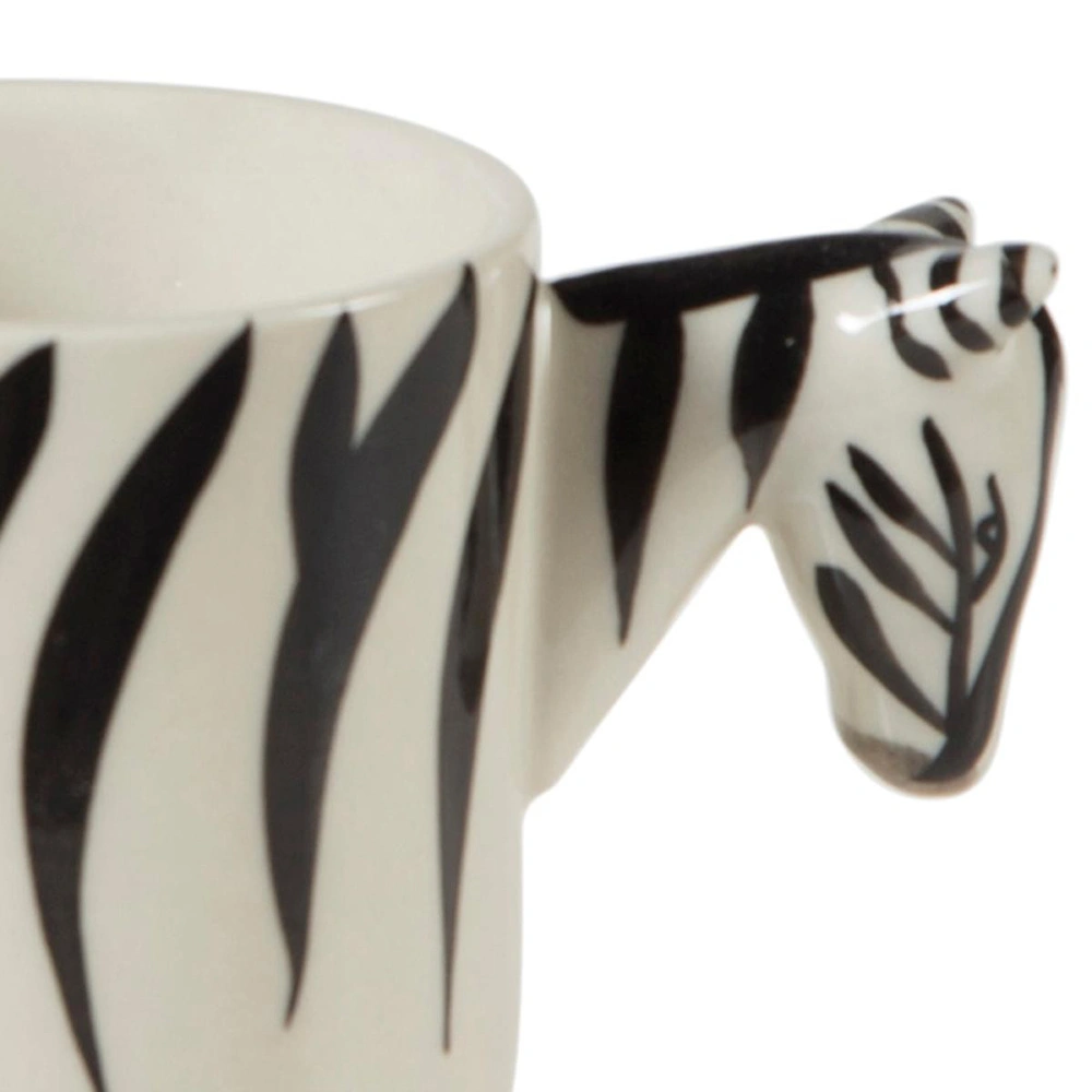 Mudo Home Zebra Wild Kahve Fi̇ncani görseli 3