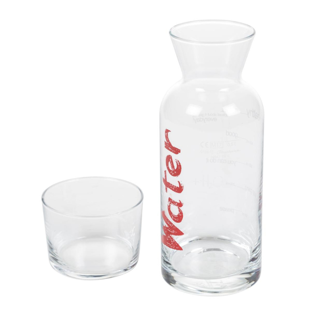 Mudo Home Water Kirmizi Kapakli Başucu Sürahi̇si̇ - 700 Ml görseli 2